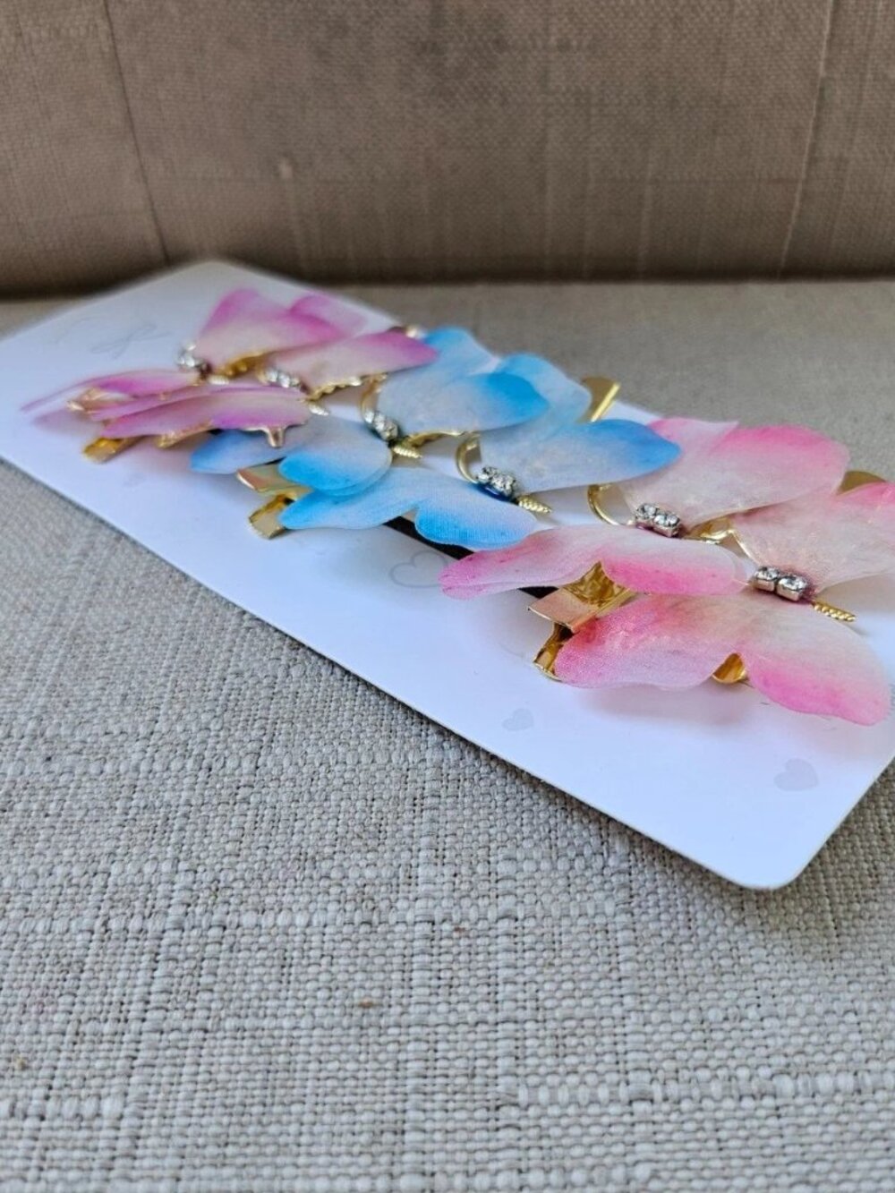Girls Hair Clips Butterfly Multi Color Fancy Hair Accessories Set of 6 Unbranded - Picture 5 of 11